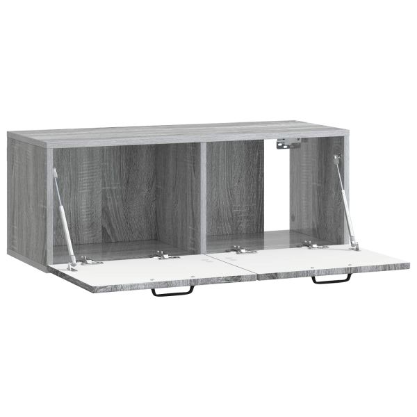 Стенно монтиран ТВ шкаф Сива сонома 78,5 x 31 x 30 см