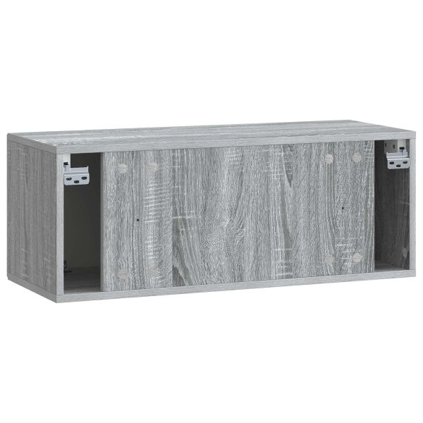 Стенно монтиран ТВ шкаф Сива сонома 78,5 x 31 x 30 см
