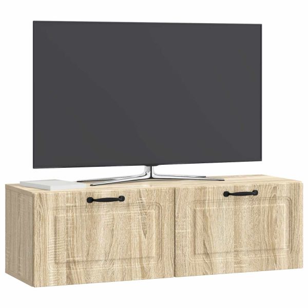 Стенно монтиран ТВ шкаф Дъб сонома 98 x 31 x 30 см