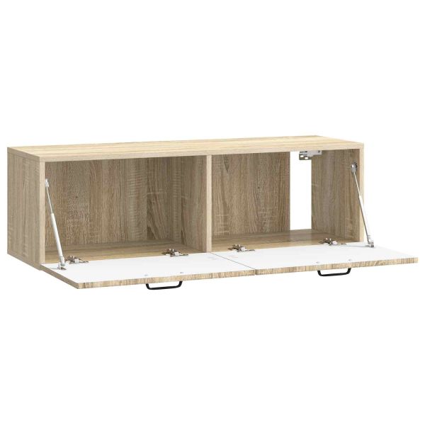 Стенно монтиран ТВ шкаф Дъб сонома 98 x 31 x 30 см