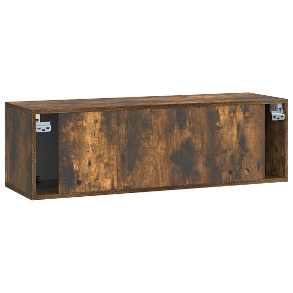 Стенно монтиран ТВ шкаф Опушен дъб 98 x 31 x 30 см