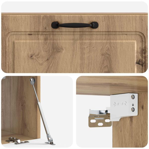 Стенно монтиран ТВ шкаф Дъб артизан 98 x 31 x 30 см