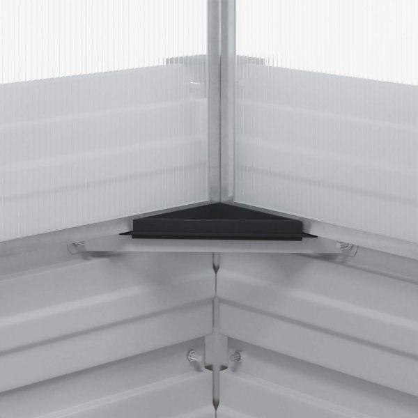 Градински сандък с оранжерия Светло кафяво 100 x 100 x 77 cm