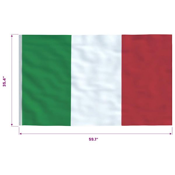 Флаг на Италия, 90x150 см