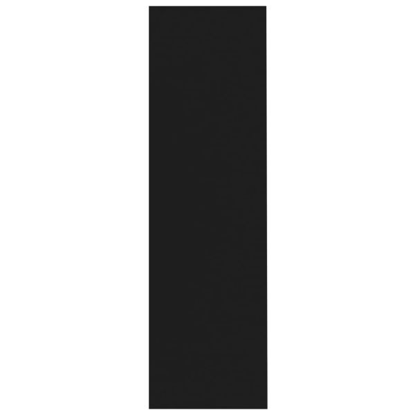 Библиотека, черна, 97,5x29,5x100 см, инженерно дърво