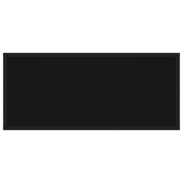 Конзолна маса, черна, 80x35x75 cм, закалено стъкло