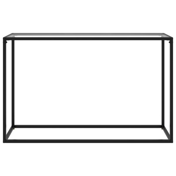 Конзолна маса, прозрачна, 120x35x75 cм, закалено стъкло