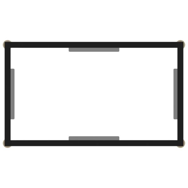 Конзолна маса, прозрачна, 60x35x75 cм, закалено стъкло