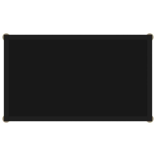 Конзолна маса, черна, 60x35x75 cм, закалено стъкло