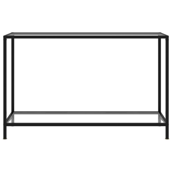 Конзолна маса, прозрачна, 120x35x75 cм, закалено стъкло