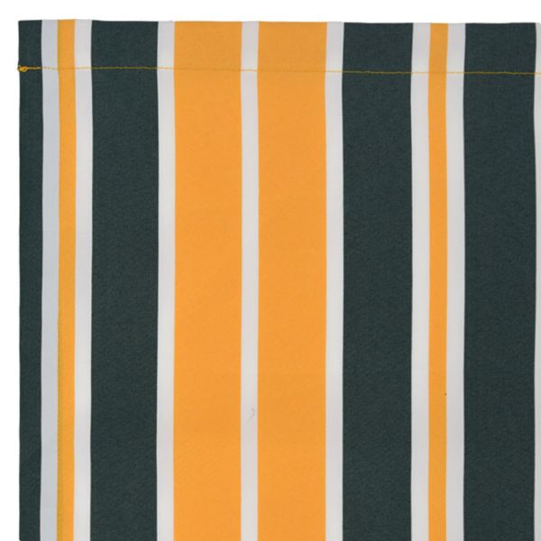 Електрически разтегателен навес Зелен и бял 400 × 350 cm