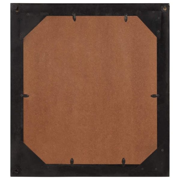 Огледало за баня 55x1x60 см стъкло и масивно дърво манго