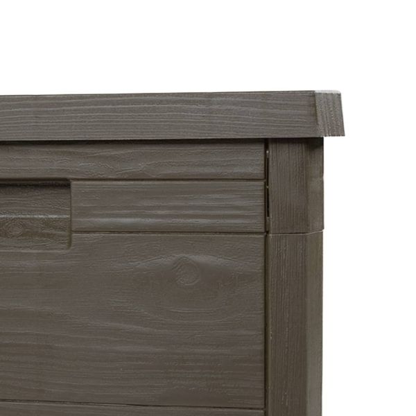 Градинска ракла, кафяв, 77,5x44,5x53 см, полипропилен