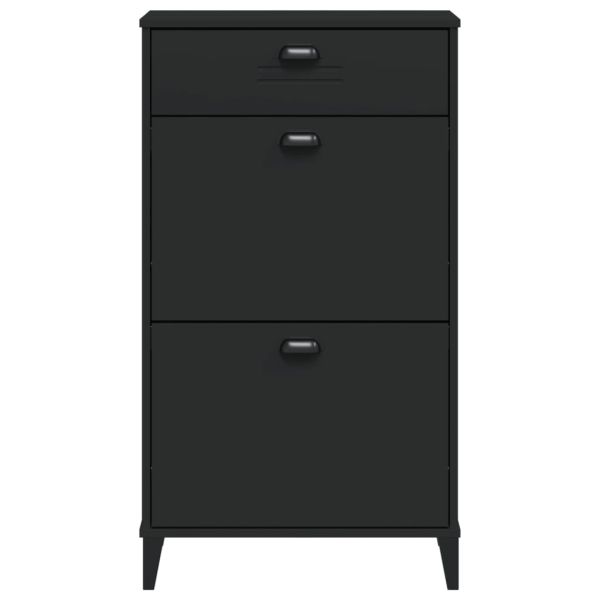 Шкаф за обувки VIKEN, черен, инженерно дърво