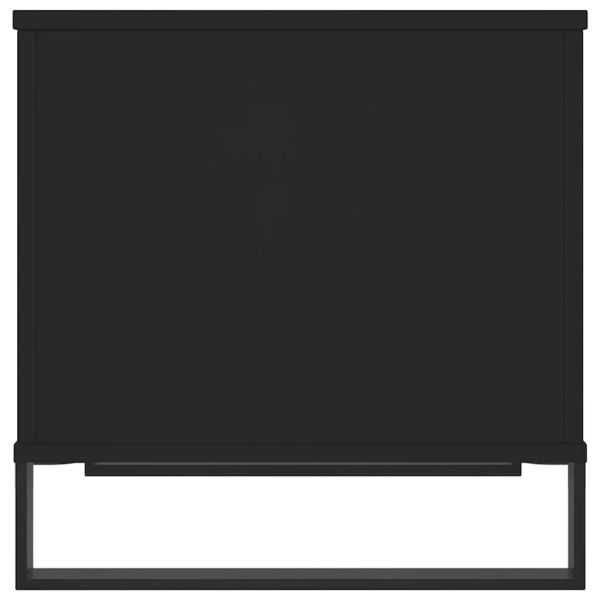 Кафе маса, черна, 60x44,5x45 см, инженерно дърво