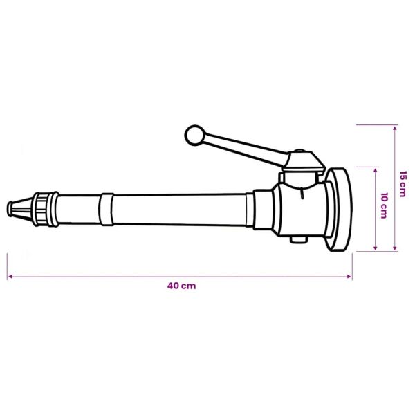 Струйник за противопожарен маркуч с C съединител