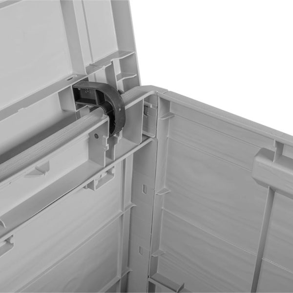 Градинска ракла, сив, 77,5x44,5x53 см, полипропилен