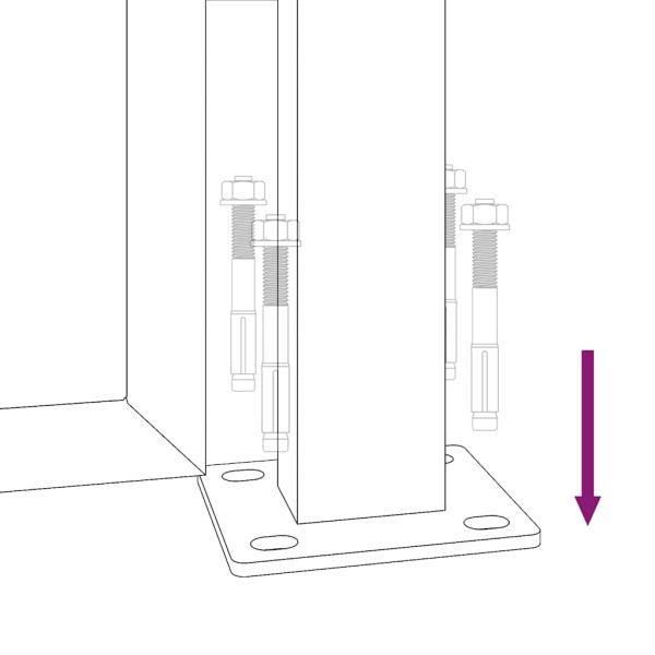 Градинска порта, антрацит, 100x100 см, стомана, квадратен дизайн