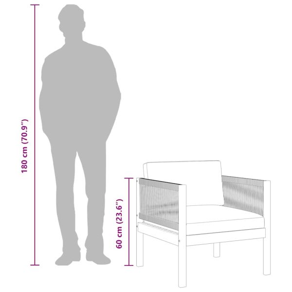 Градински столове, 2 бр, акациево дърво масив