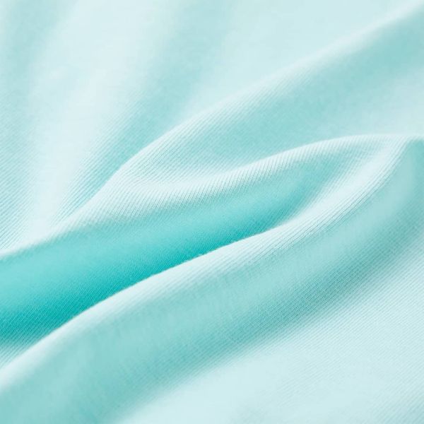 Детска тениска, светла аква, 128