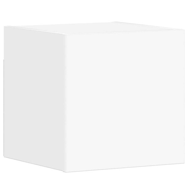 Комплект ТВ шкафове от 5 части, бял, инженерно дърво