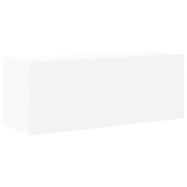 Комплект ТВ шкафове от 6 части, бял, инженерно дърво