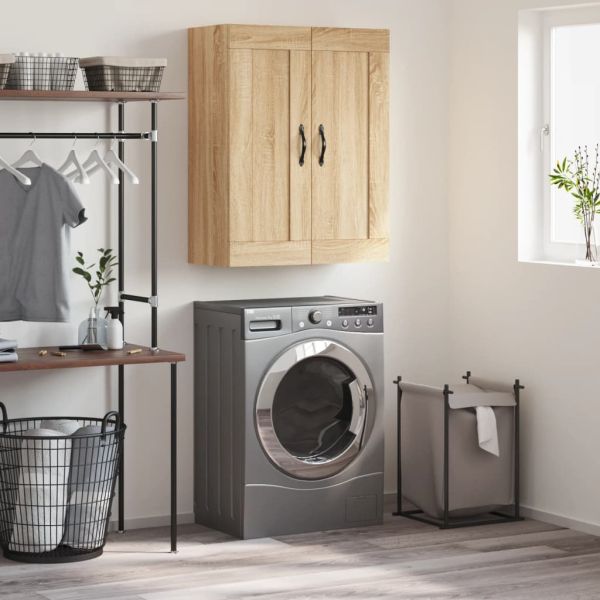 Стенен шкаф дъб сонома 69,5x34x90 см инженерно дърво