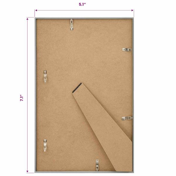 Фоторамки за колаж 3 бр за маса сребристи 13x18 см МДФ