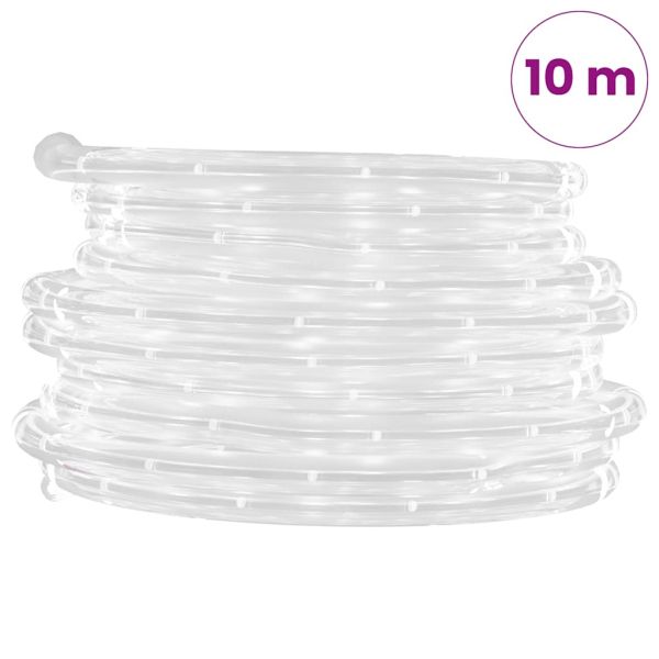Светещ маркуч с 240 светодиода студено бяло 10 м PVC