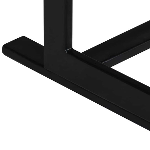 2-местна пейка, мангово дърво масив и стомана