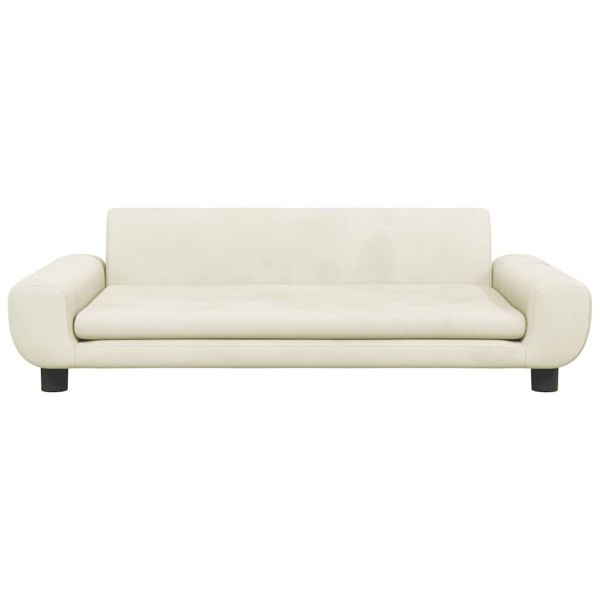 Кучешко легло кремава 100x54x33 см кадифе