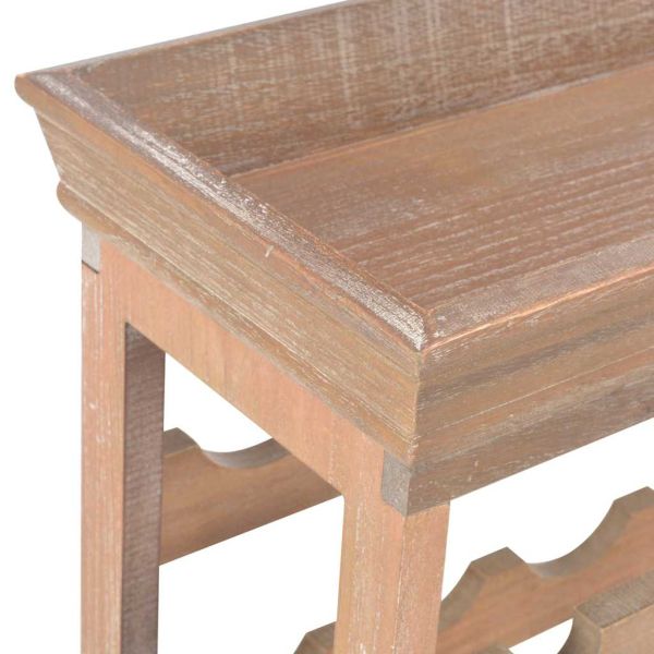 Шкаф за вино, кафяв, 70x22,5x70,5 см, МДФ