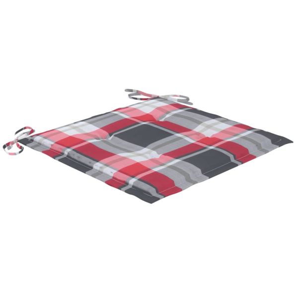 Градински трапезни столове, 2 бр, с възглавници, акация масив