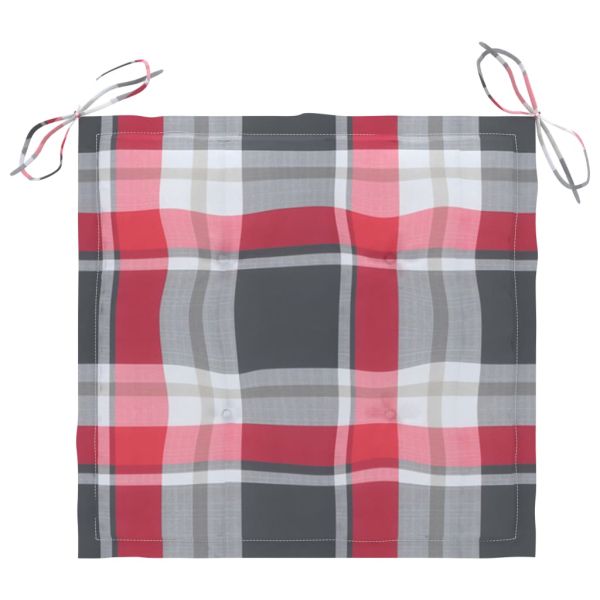 Градински трапезни столове, 2 бр, с възглавници, акация масив