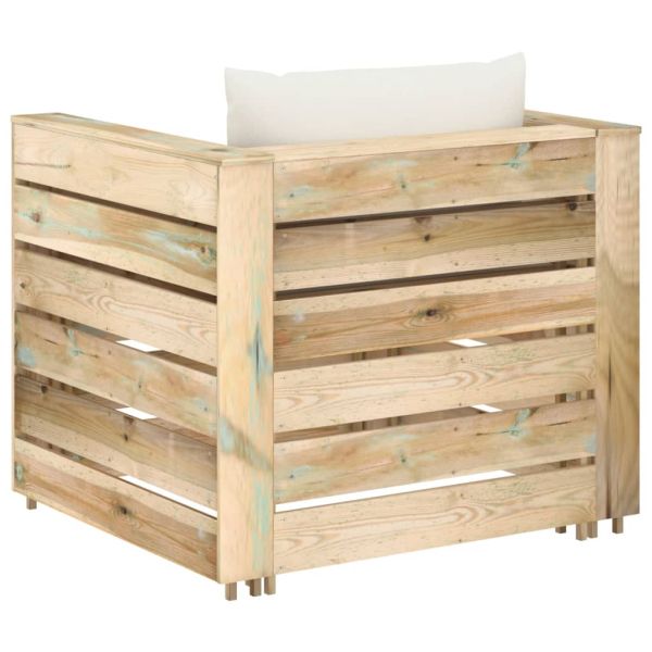 Градински комплект 2 части възглавници зелена импрегнация