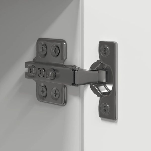 Комплект ТВ шкафове от 10 части, бял, инженерно дърво