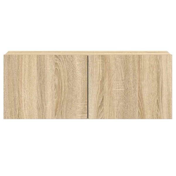 Комплект ТВ шкафове от 5 части, дъб сонома, инженерно дърво