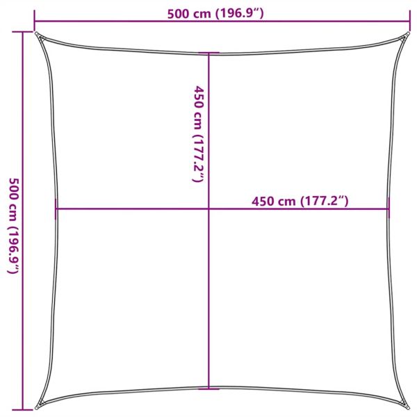 Платно-сенник, 160 г/м², таупе, 5x5 м, HDPE