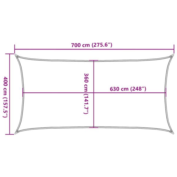 Платно-сенник, 160 г/м², таупе, 4x7 м, HDPE