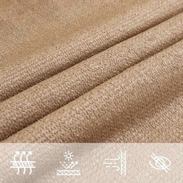 Платно-сенник, 160 г/м², таупе, 5x7 м, HDPE