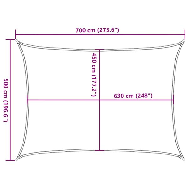 Платно-сенник, 160 г/м², таупе, 5x7 м, HDPE