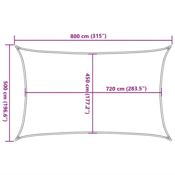 Платно-сенник, 160 г/м², таупе, 5x8 м, HDPE