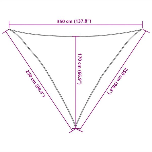 Платно-сенник, 160 г/м², таупе, 2,5x2,5x3,5 м, HDPE