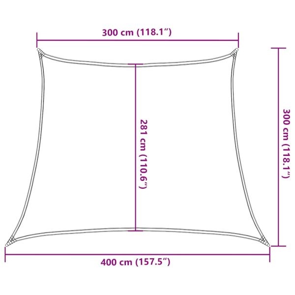 Платно-сенник, 160 г/м², таупе, 3/4x3 м, HDPE