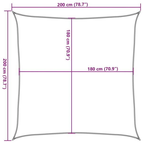 Платно-сенник, 160 г/м², тъмнозелено, 2x2 м, HDPE