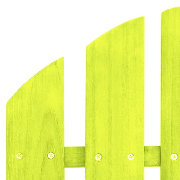 2-местен градински стол/табуретка "Адирондак", чам, зелен