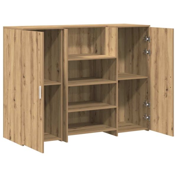 Приемно бюро, дъб артизан, 135x50x103,5 см, инженерно дърво