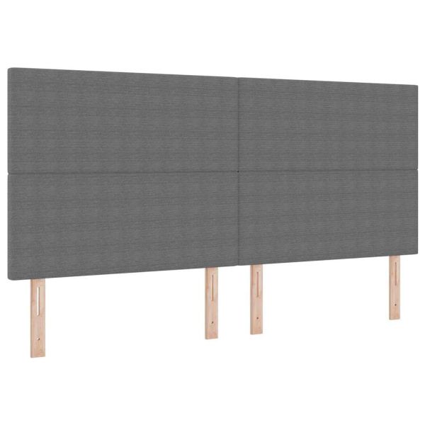 Легло с пружинирана основа Светлосив и бял 200 x 200 cm