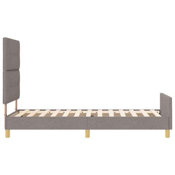 Рамка за легло с таблото Таупе 100 x 200 cm текстил