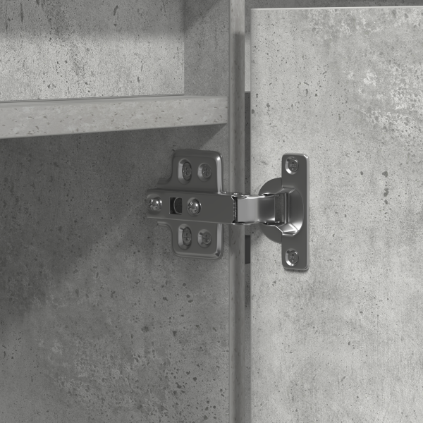 ТВ шкаф Циментено сиво 180 x 38 x 49 см Инженерно дърво